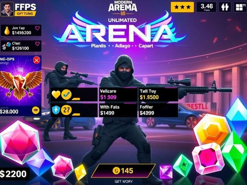 FPS Strike Ops Modern Arena Gameplay