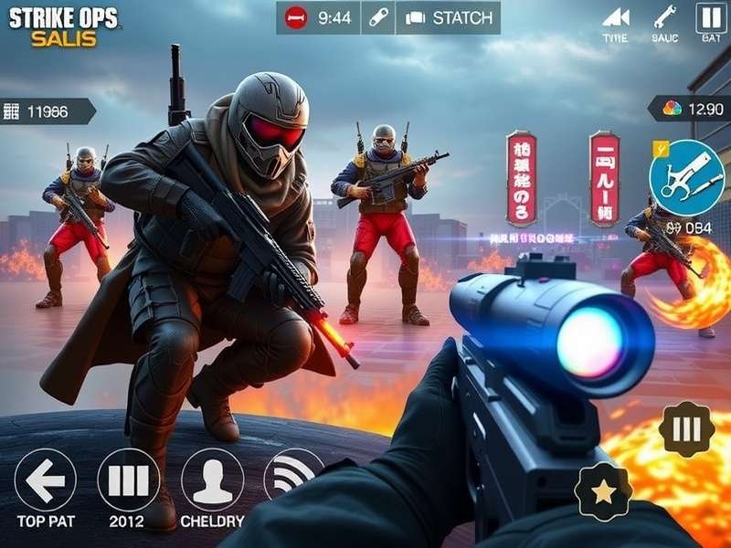 FPS Strike Ops Modern Arena Squad in Action