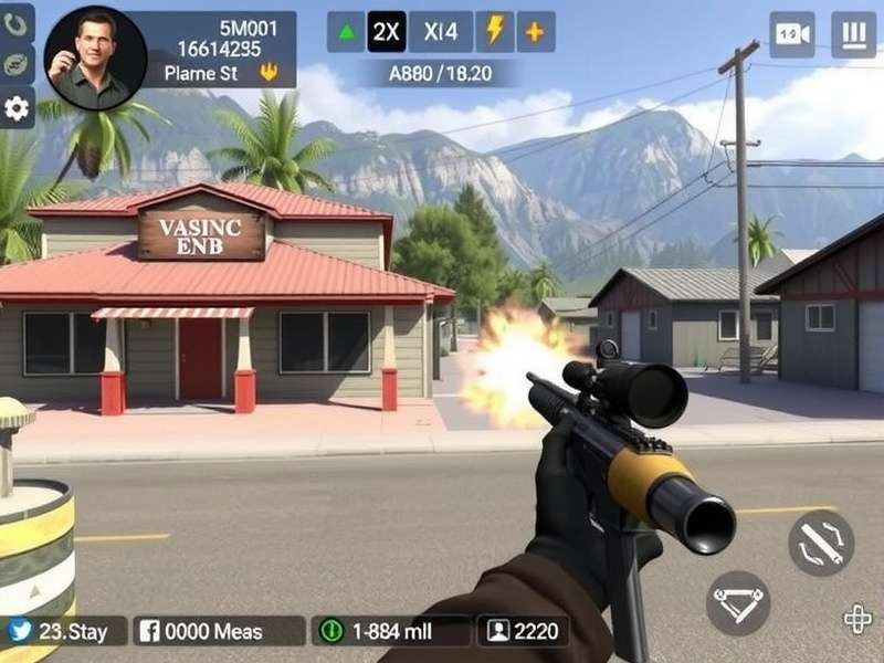 FPS Strike Ops Modern Arena Gameplay Screenshot