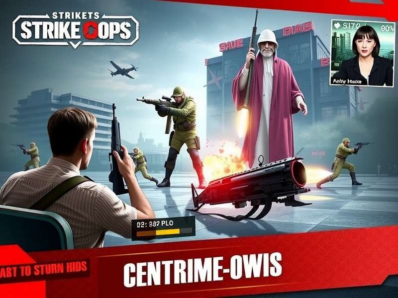 FPS Strike Ops Gameplay Screenshot showing intense combat