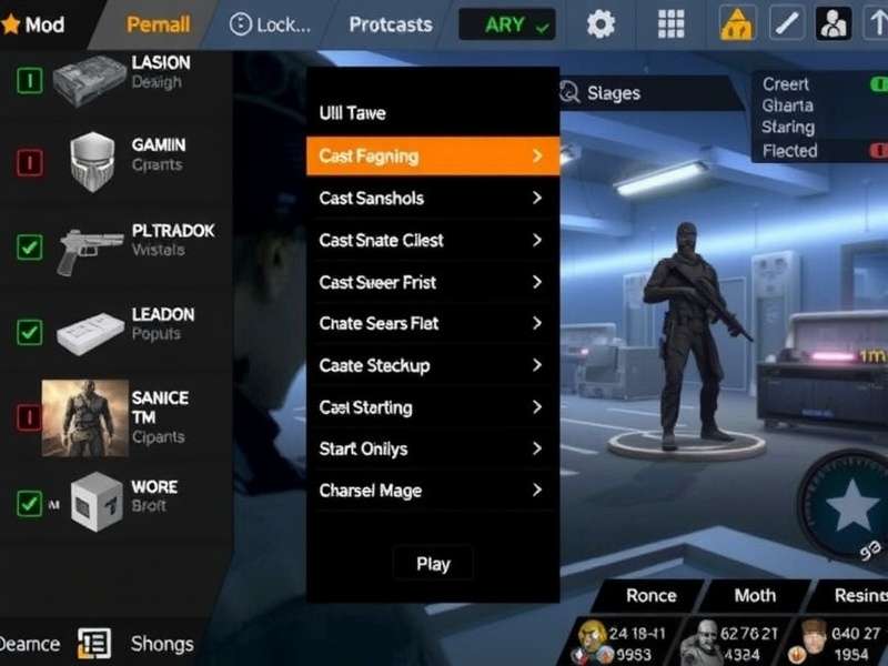 FPS Strike Ops Modern Mod Menu Interface showcasing various options