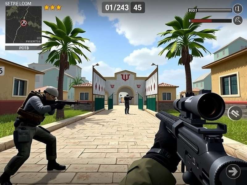 FPS Strike Ops intense multiplayer gameplay on a smartphone