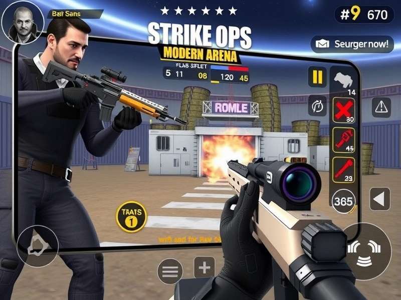 FPS Strike Ops Modern Arena Gameplay Screenshot