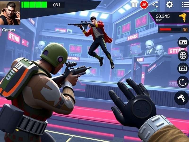 FPS Strike Ops Modern Arena Gameplay Screenshot