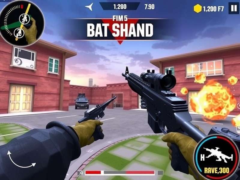 Fps Strike Ops Mod Apk Unlimited Money And Gems gameplay action in modern arena