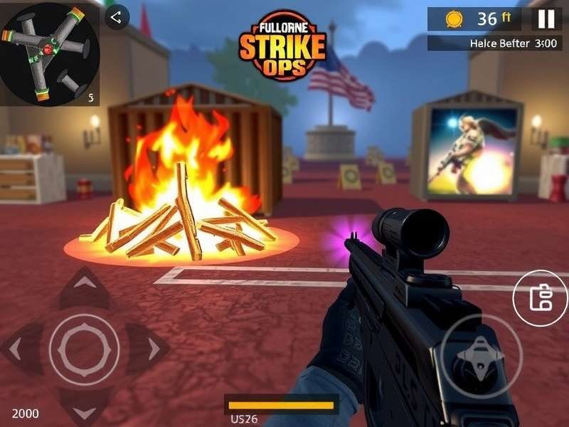 FPS Strike Ops Unlimited Money And Gems gameplay banner for Indian players