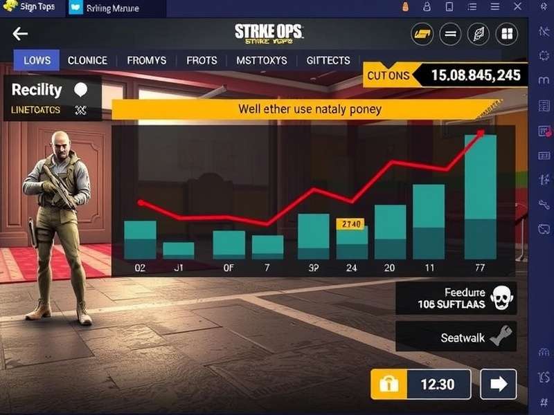 FPS Strike Ops gameplay with unlimited money and gems display on Indian mobile device