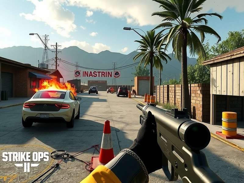 Fps Strike Ops intense gameplay battle arena with Indian pro players