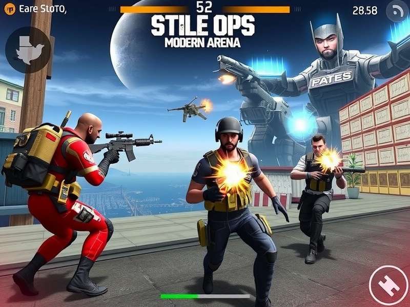 Fps Strike Ops Modern Arena Android Gameplay — Hero image showing intense combat arena