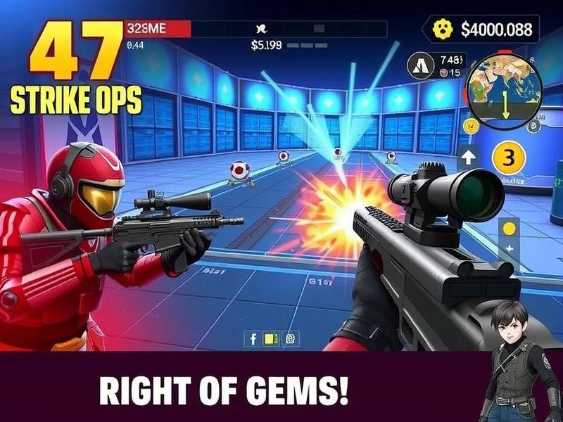 FPS Strike Ops Modern Arena gameplay action screenshot from Indian server