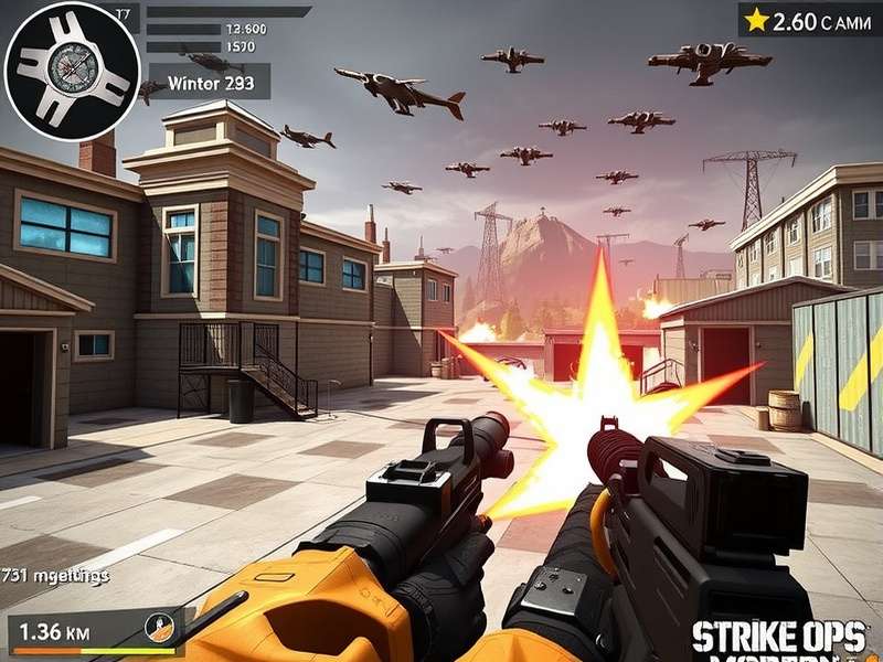 FPS Strike Ops Modern Arena multiplayer gameplay action shot