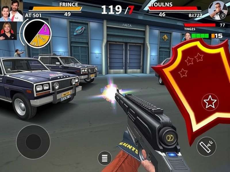 Fps Strike Ops Modern Arena Online gameplay action screenshot featuring Indian players in intense FPS Strike combat
