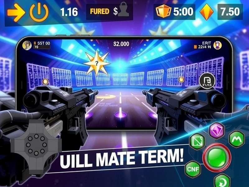 Fps Strike Ops Modern Arena gameplay with unlimited money and gems showing intense combat