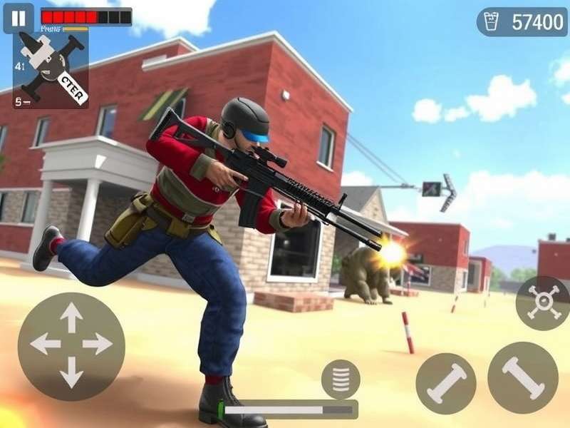 FPS Strike Ops Modern Arena gameplay screenshot with unlimited money mod